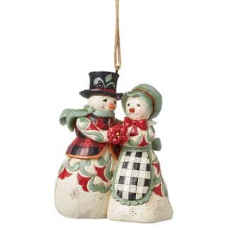 Highland Glen Mr Mrs Snowman By Jim Shore