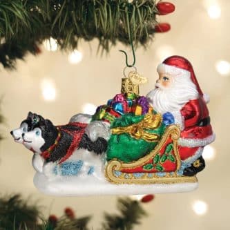 Santas Dog Sled Ornament Old World Christmas